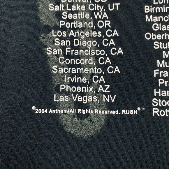 RUSH "R30" 2004 Thirtieth Anniversary Tour Concert t-shirt Vintage Band Tee Y2K - Picture 5 of 9